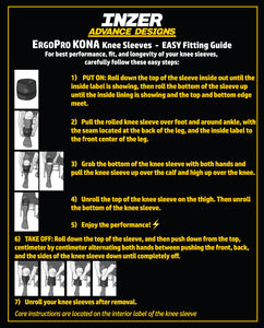 ErgoPro KONA Knee Sleeves™ (conical shaped ErgoPro)