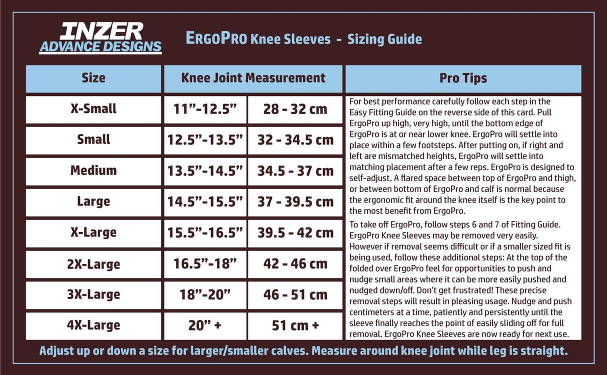 ErgoPro Knee Sleeves™ Thunderbolts - Inzer Advance Designs