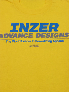 Inzer Logo Yellow T Shirt-Inzer Advance Designs