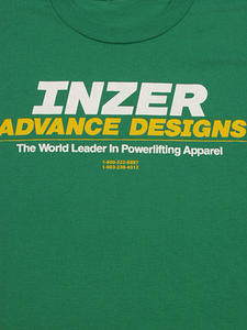 Inzer Logo Kelly Green Powerlifting T-Shirt-Inzer Advance Designs, The World Leader In Powerlifting Apparel And Powerlifting Belts