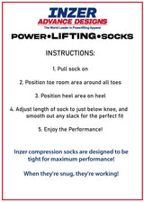 Power Deadlift Compression Socks V - Inzer Advance Designs