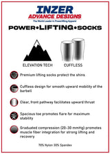 Power Deadlift Compression Socks V - Inzer Advance Designs