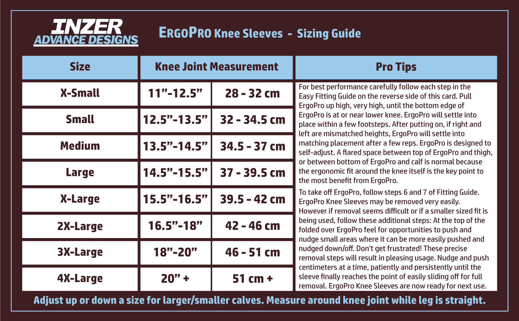 ErgoPro Knee Sleeves, The Ultra Performance Powerlifting Knee 