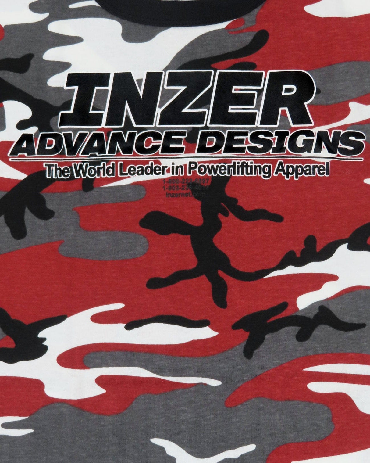 Inzer Logo Red Camo T-shirt - Inzer Advance Designs