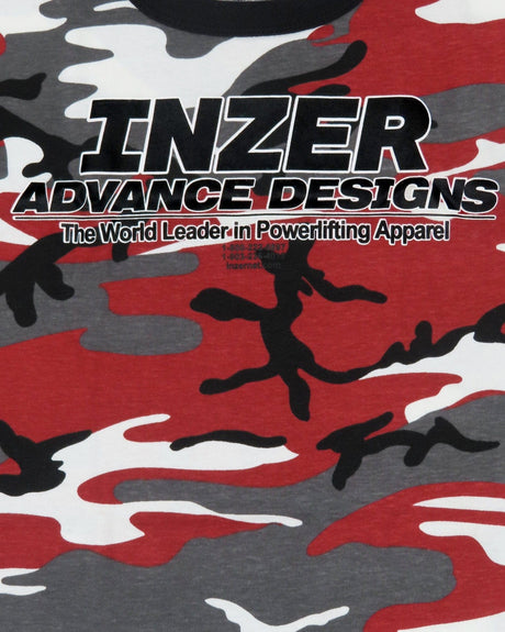 Inzer Logo Red Camo T-shirt - Inzer Advance Designs