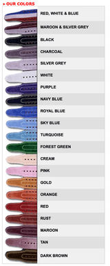 Forever Lever Belt™ 10MM-Inzer Advance Designs lever belt, lever powerlifting belts, color chart