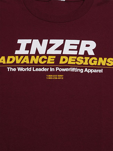 Inzer Logo Maroon T Shirt-Inzer Advance Designs