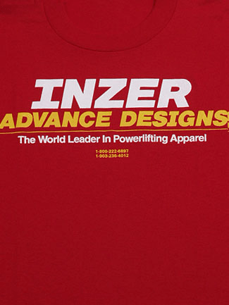 Inzer Logo Red T Shirt - Inzer Advance Designs