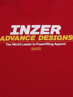 Inzer Logo Red T Shirt-Inzer Advance Designs