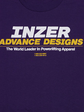Inzer Logo Purple T Shirt - Inzer Advance Designs