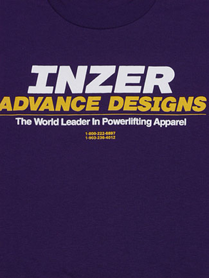 Inzer Logo Purple T Shirt-Inzer Advance Designs