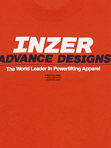 Inzer Logo Orange T Shirt-Inzer Advance Designs