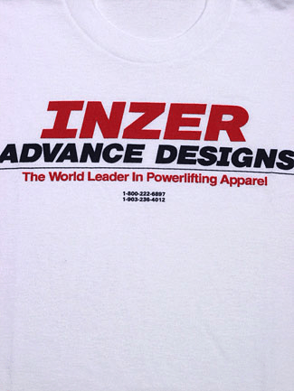 Inzer Logo White T Shirt - Inzer Advance Designs