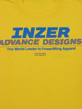Inzer Logo Yellow T Shirt-Inzer Advance Designs