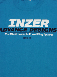 Inzer Logo California Blue T Shirt-Inzer Advance Designs, The World Leader In Powerlifting Apparel And Powerlifting Belts